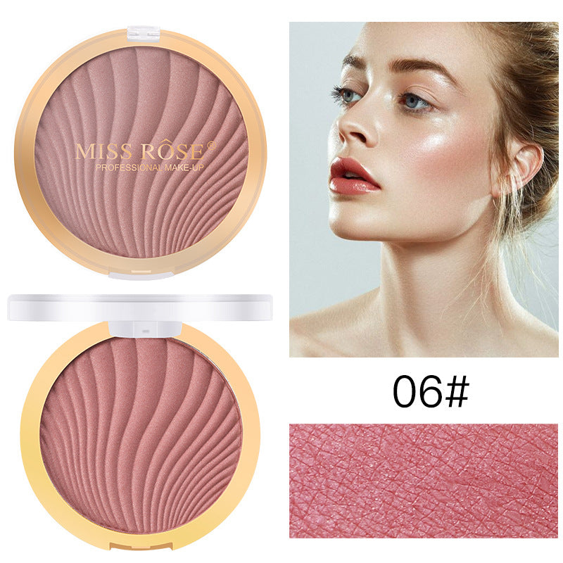 MISS ROSE cross-border makeup monochrome matte brightening skin color rouge nude makeup naturally cultivated blush alfamoba