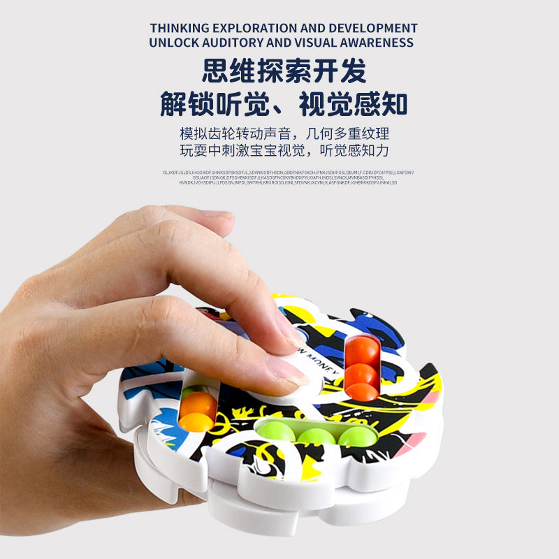 Amazon's new explosion refers to the pointer the magic cube bean magic group toy rotating flat ball gyroT kindergarten puzzle wholesale alfamoba