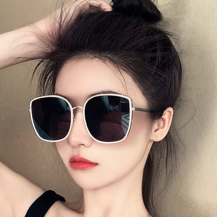 2021 new Korean version of BI big box sunglasses women INS wind GM ink mirror original retro anti-UV mirror 0815 alfamoba