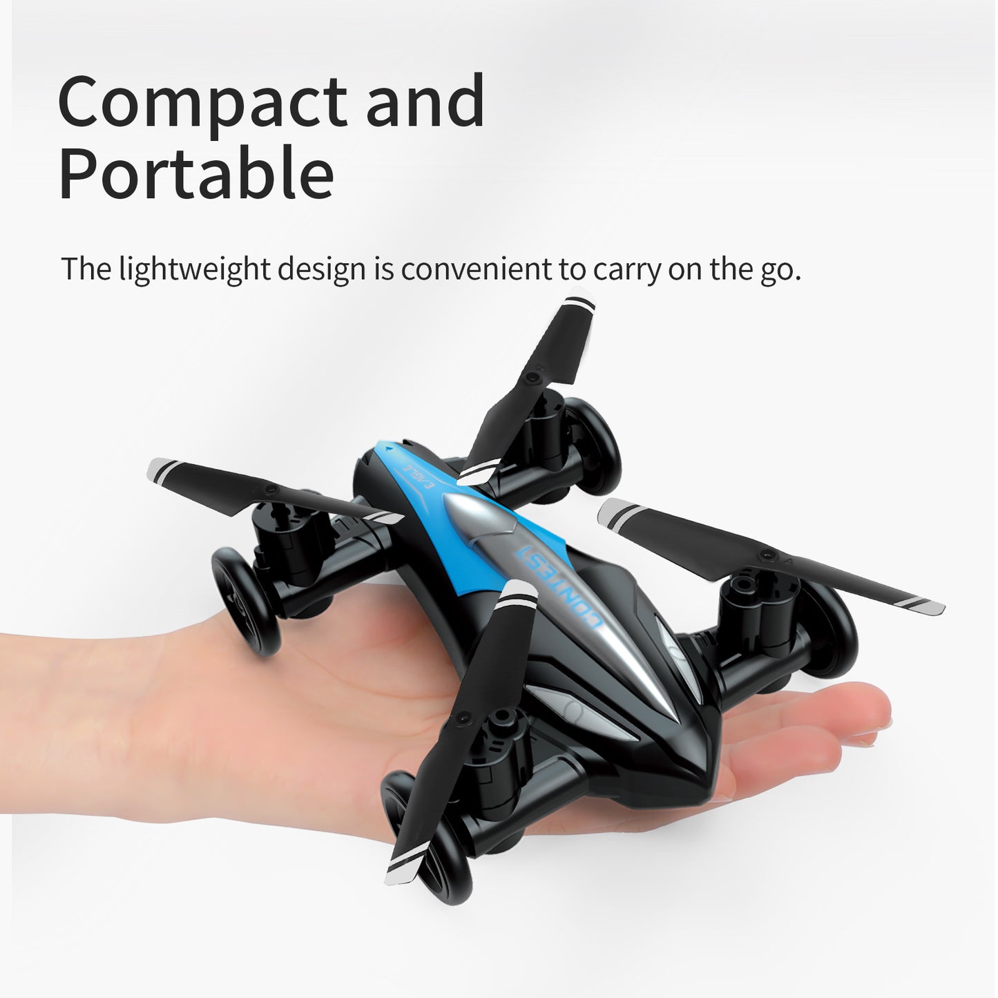 Cross-border Amazon remote control drone toy stunt landing air dual-use four-axis aircraft can be set to take off alfamoba