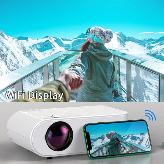 Cross-border 720p portable intelligent projector P62 support home office HD projector alfamoba