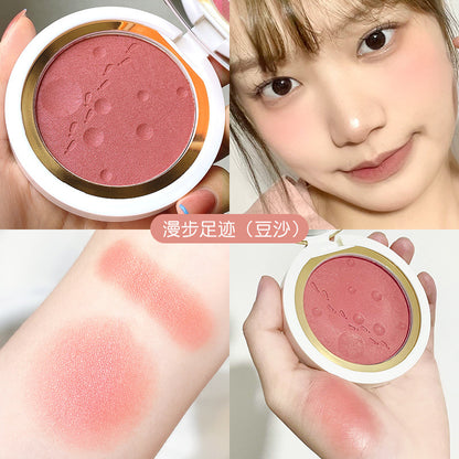 GM Mono-moon imprint blush high-gloss monochrome matte natural sun red female hard nuclei romantic white repair rouge alfamoba