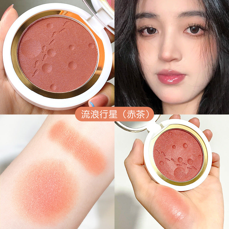 GM Mono-moon imprint blush high-gloss monochrome matte natural sun red female hard nuclei romantic white repair rouge alfamoba