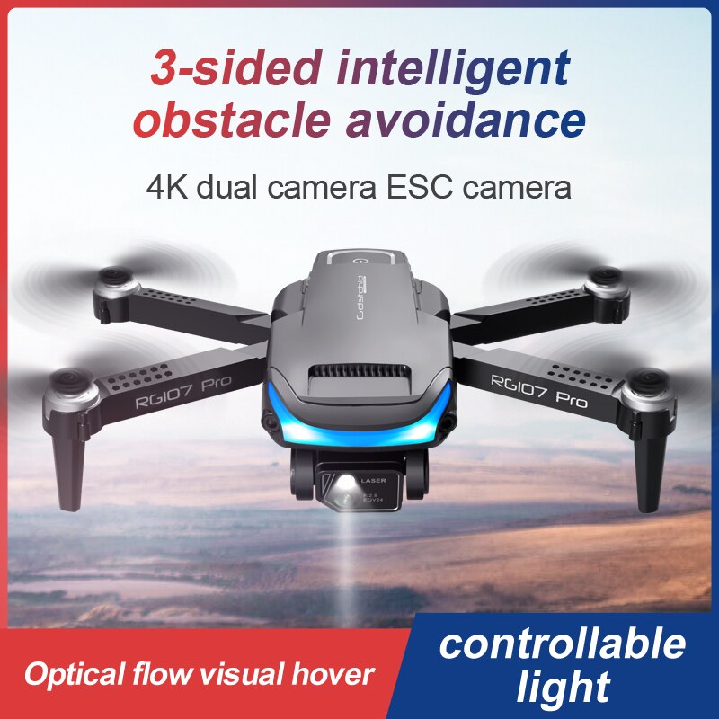 RG107 Pro MAX MINI Drone Automatic Obstacle Avoidance Electrically Adjustable Camera 4K HD Dual Optical Flow Positioning RC Toys alfredo.barrella7