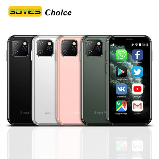 SOYES XS11 Super Mini Smartphone Android 1GB RAM 8GB ROM 2.5'' Quad Core Google Play Store 3G Cute Small Celular Mobile Phone alfamoba