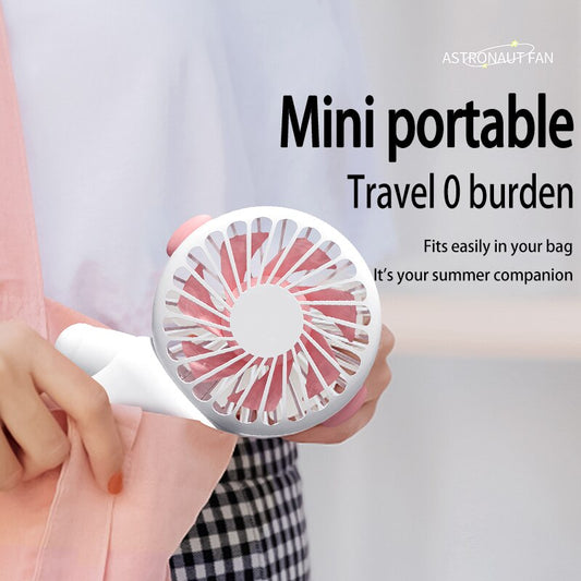 Portable Handheld Fan Cartoon Charging Model Large Wind Dormitory Student Office Worker Selling Like Hotcakes alfamoba