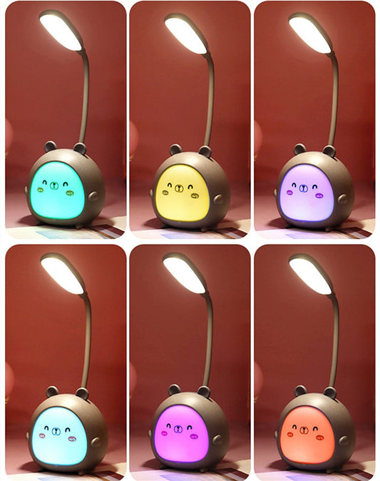 Cartoon Desk Lamp Eye Protection Energy-saving Reading Lamp USB Charging Sleeping Night Light LED Table Lamp for Kids Gift alfredo.barrella7