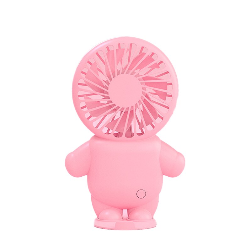 Portable Handheld Fan Cartoon Charging Model Large Wind Dormitory Student Office Worker Selling Like Hotcakes alfamoba