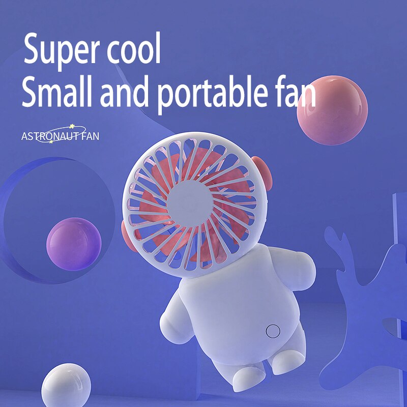 Portable Handheld Fan Cartoon Charging Model Large Wind Dormitory Student Office Worker Selling Like Hotcakes alfamoba