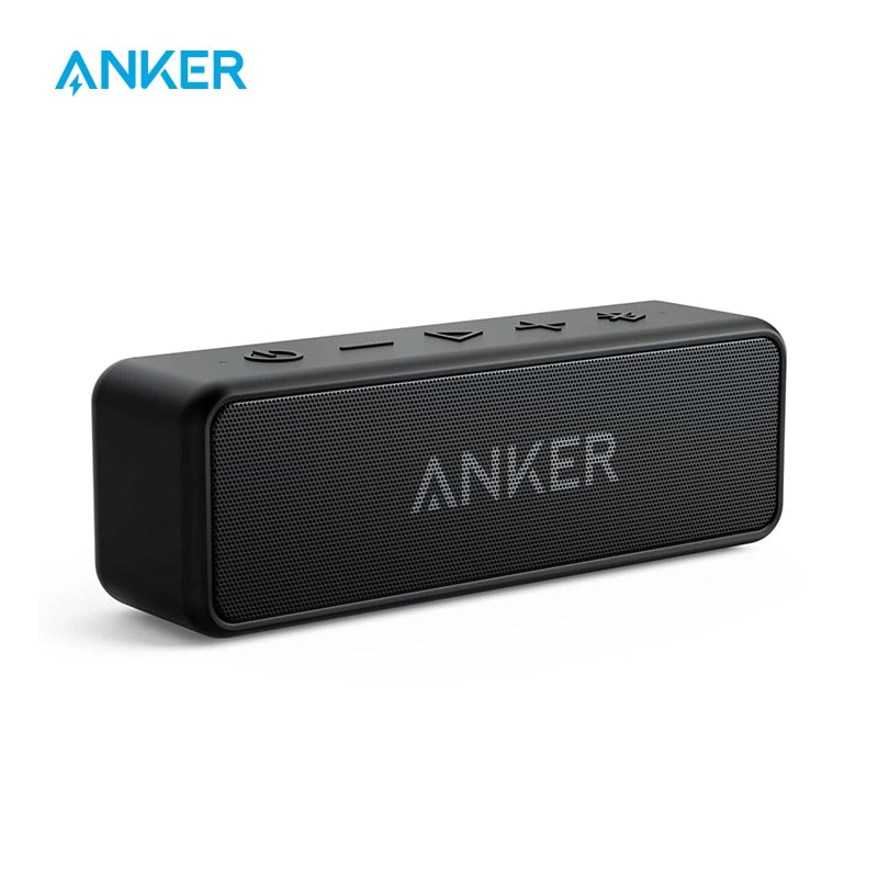 Anker Soundcore 2 Portable Bluetooth Wireless Speaker Better Bass 24-Hour Playtime 66ft Bluetooth Range IPX7 Water Resistance alfamoba