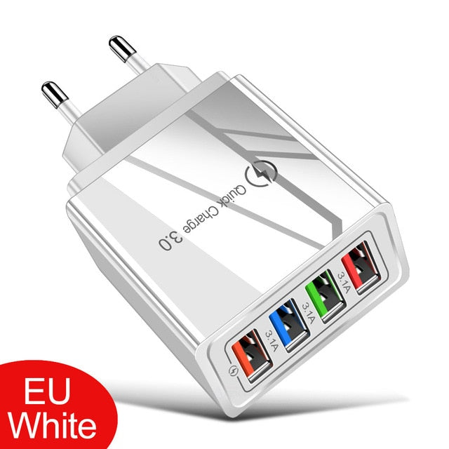 EU/US Plug USB Charger Quick Charge alfamoba