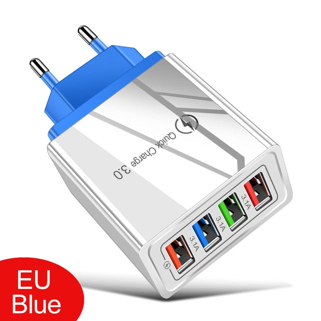 EU/US Plug USB Charger Quick Charge alfamoba