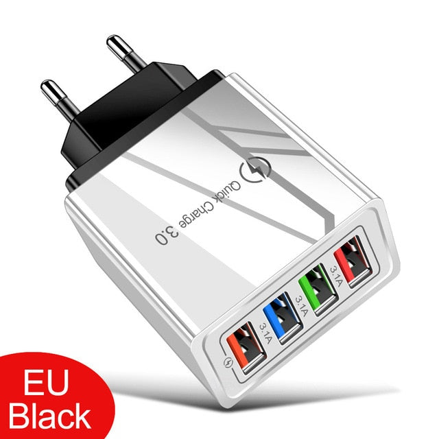 EU/US Plug USB Charger Quick Charge alfamoba