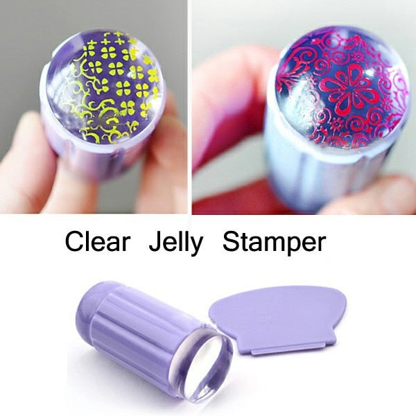 Nail Stamper - Clear Jelly Silicone alfamoba