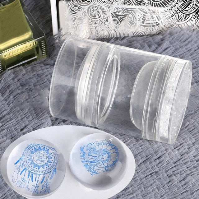 Nail Stamper - Clear Jelly Silicone alfamoba