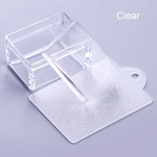 Nail Stamper - Clear Jelly Silicone alfamoba