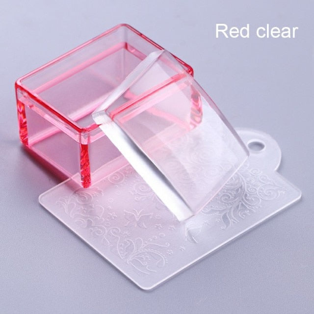 Nail Stamper - Clear Jelly Silicone alfamoba