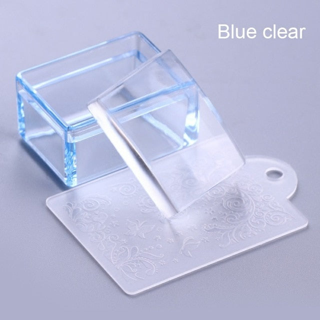 Nail Stamper - Clear Jelly Silicone alfamoba