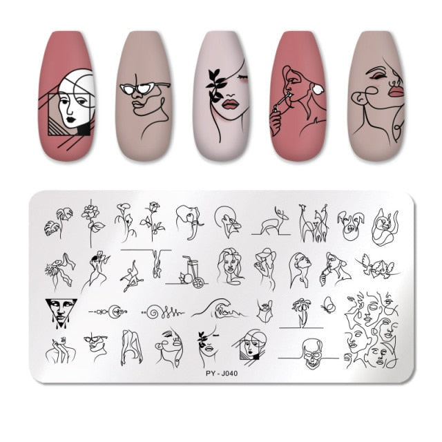 PICT YOU Nail Art Stamping Plates-3 alfamoba