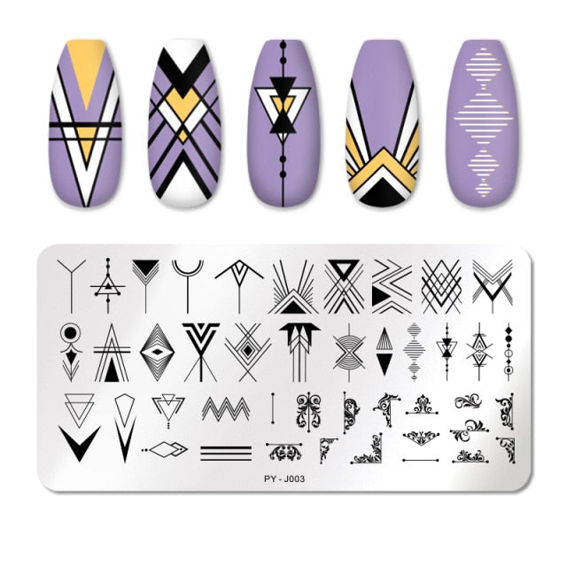 PICT YOU Nail Art Stamping Plates-3 alfamoba