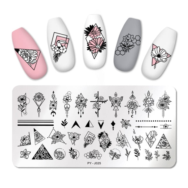 PICT YOU Nail Art Stamping Plates-3 alfamoba