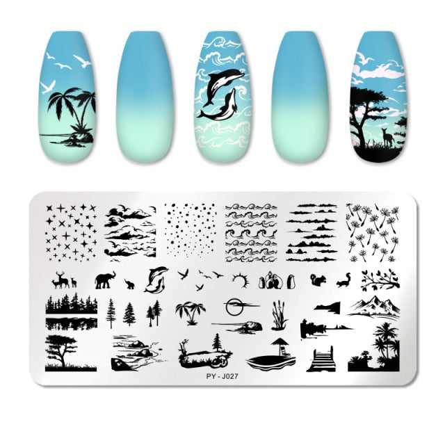 PICT YOU Nail Art Stamping Plates-3 alfamoba