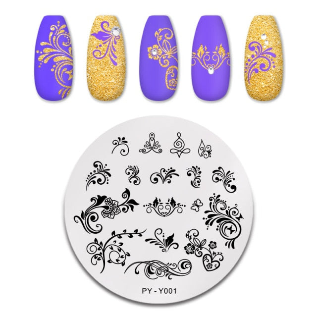 PICT YOU Nail Art Stamping Plates-3 alfamoba