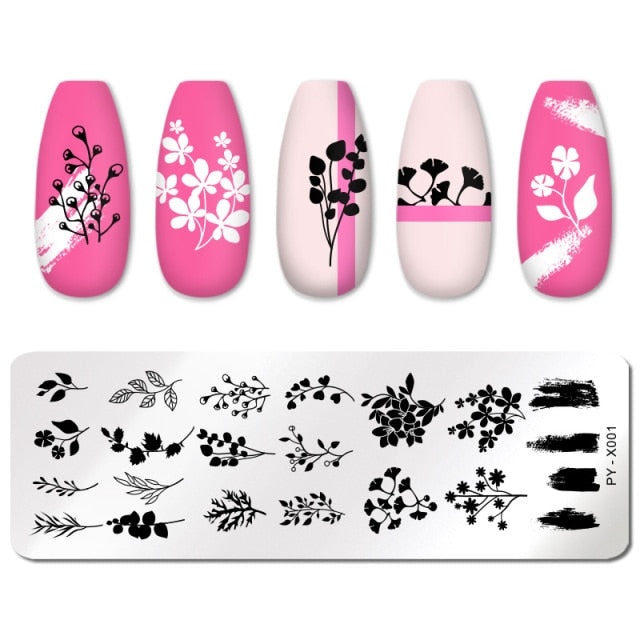 PICT YOU Nail Art Stamping Plates-3 alfamoba