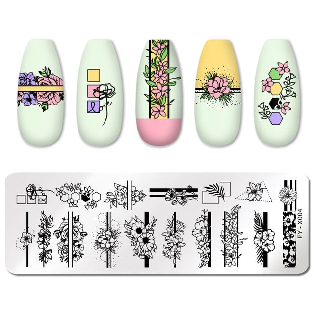 PICT YOU Nail Art Stamping Plates-3 alfamoba