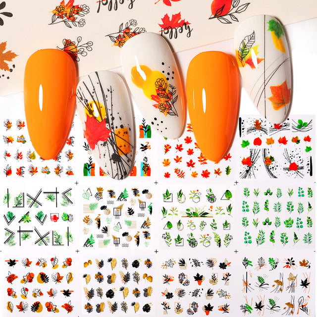 Nail Sticker 12Pcs/Set Artistic (New) alfamoba