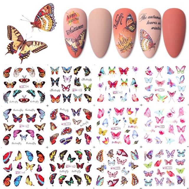 Nail Sticker 12Pcs/Set Artistic (New) alfamoba