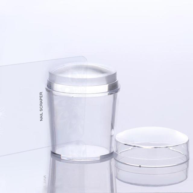 Nail Stamper - Clear Jelly Silicone alfamoba