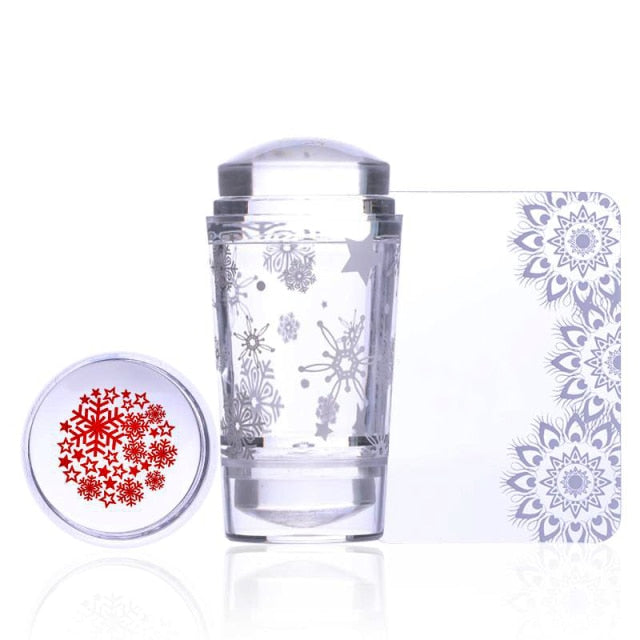 Nail Stamper - Clear Jelly Silicone alfamoba