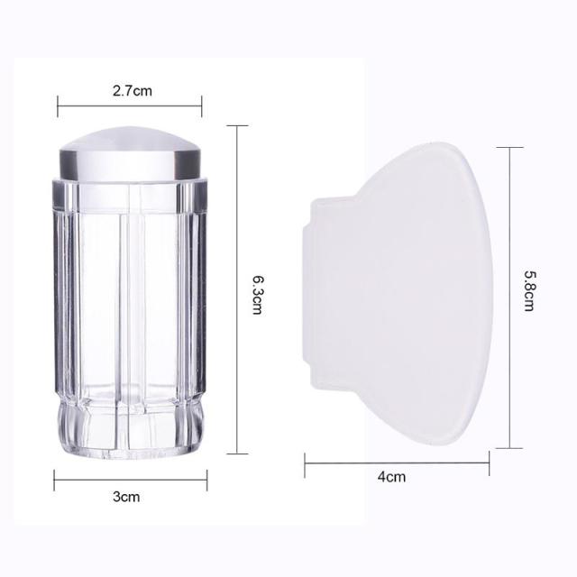 Nail Stamper - Clear Jelly Silicone alfamoba