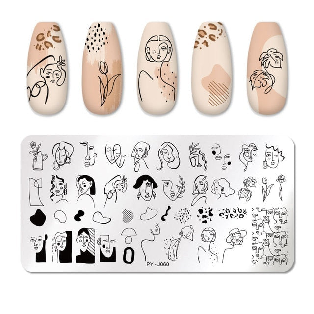 PICT YOU Nail Art Stamping Plates-3 alfamoba