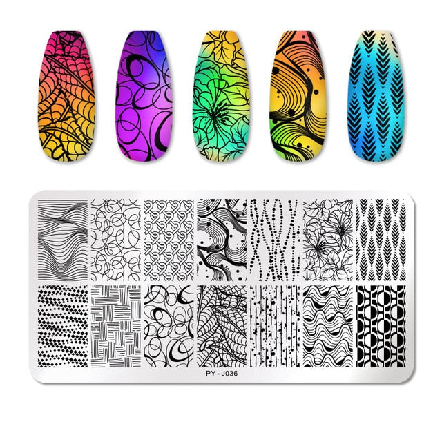 PICT YOU Nail Art Stamping Plates-3 alfamoba