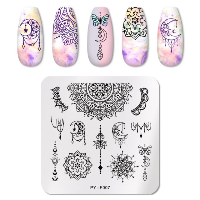 PICT YOU Nail Art Stamping Plates-3 alfamoba