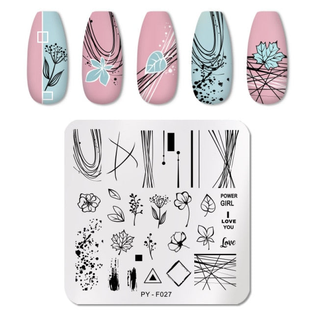 PICT YOU Nail Art Stamping Plates-3 alfamoba