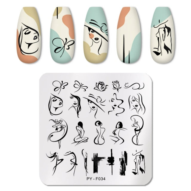 PICT YOU Nail Art Stamping Plates-3 alfamoba