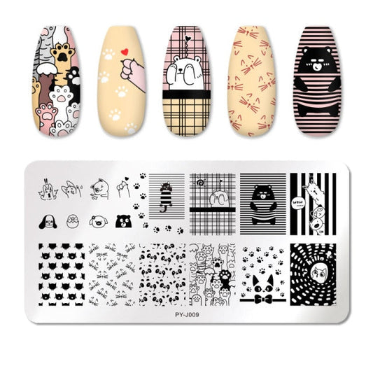 PICT YOU Nail Art Stamping Plates-3 alfamoba