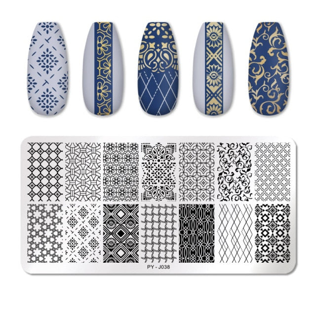 PICT YOU Nail Art Stamping Plates-3 alfamoba