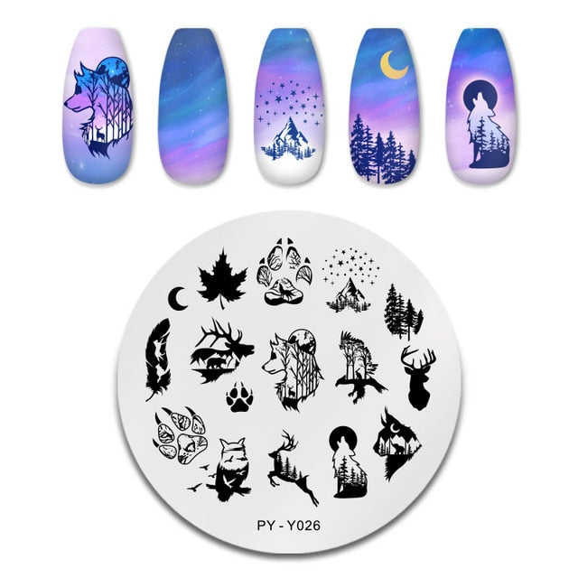 PICT YOU Nail Art Stamping Plates-3 alfamoba