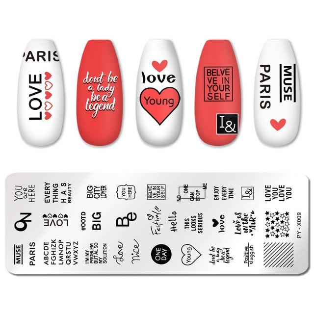 PICT YOU Nail Art Stamping Plates-3 alfamoba