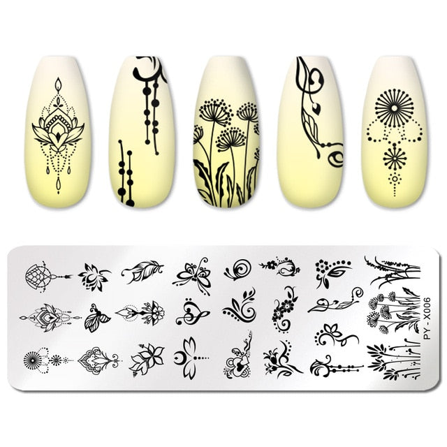 PICT YOU Nail Art Stamping Plates-3 alfamoba