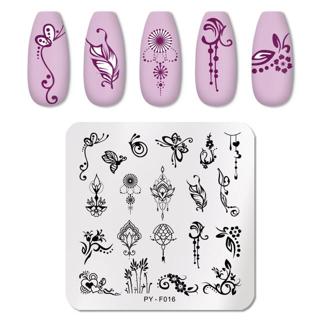 PICT YOU Nail Art Stamping Plates-3 alfamoba