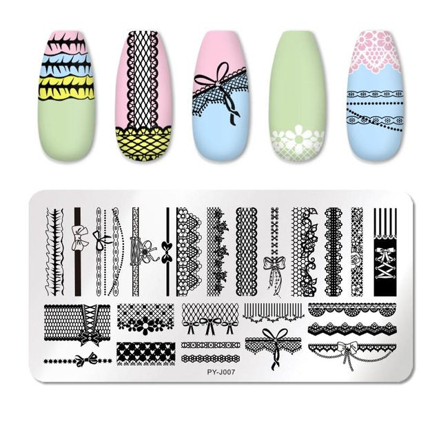 PICT YOU Nail Art Stamping Plates-3 alfamoba