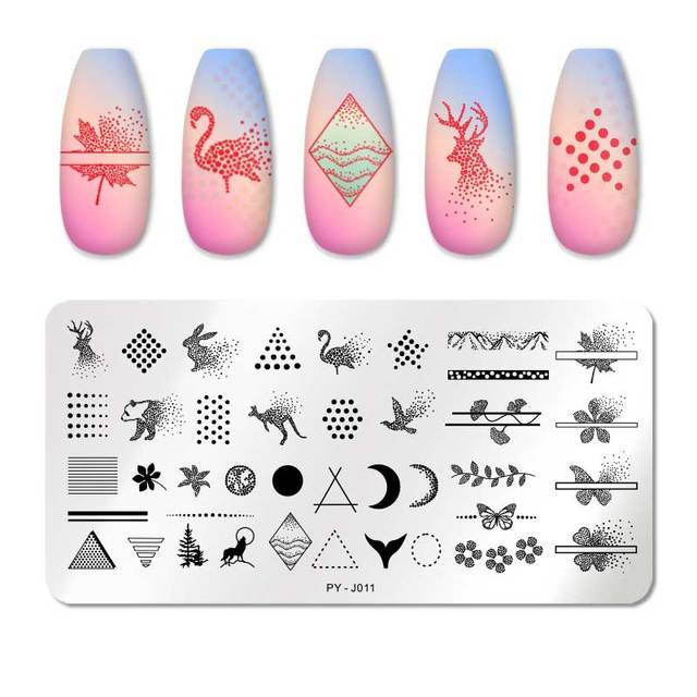 PICT YOU Nail Art Stamping Plates-3 alfamoba