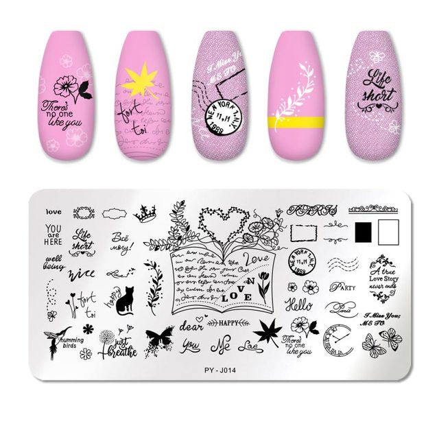 PICT YOU Nail Art Stamping Plates-3 alfamoba