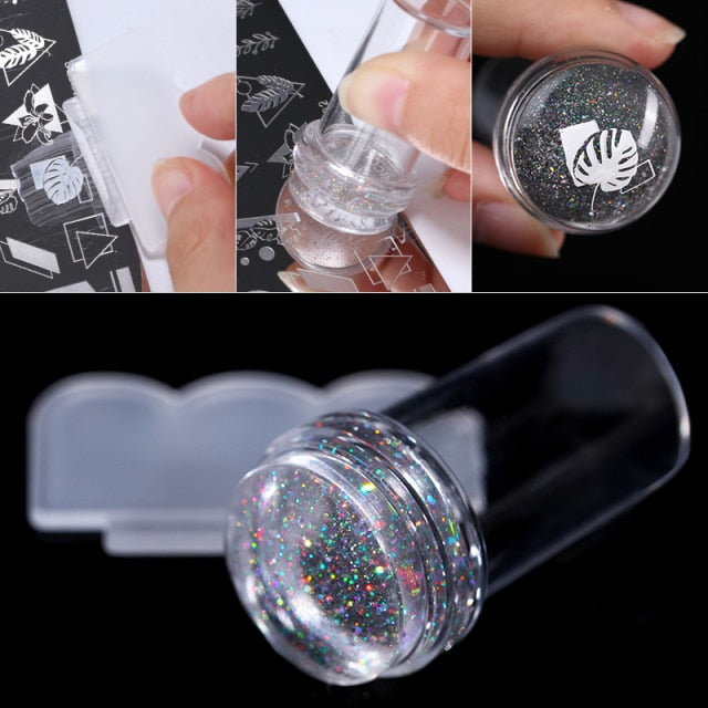 Nail Stamper - Clear Jelly Silicone alfamoba