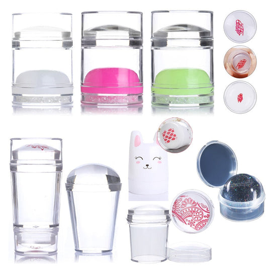 Nail Stamper - Clear Jelly Silicone alfamoba